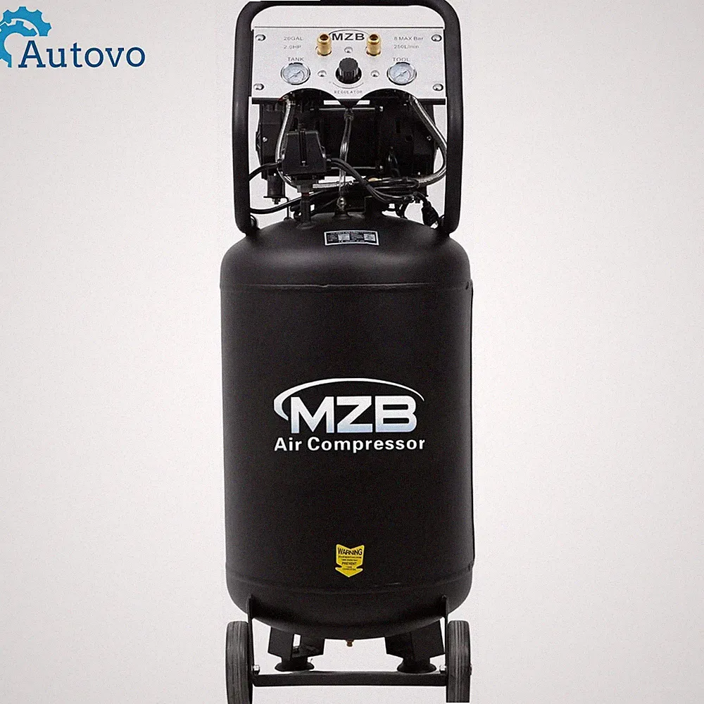 20 Gallon Ultra Quiet Air Compressor 110V/60Hz Steel Tanks Oil-Free 79dB