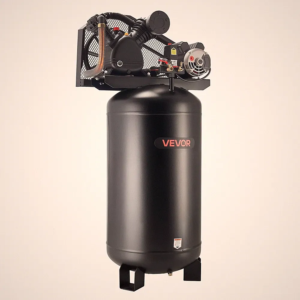 VEVOR 80 Gallons Heavy-Duty Air Compressor 5HP 10 SCFM at 90PSI Oil-Lubricated