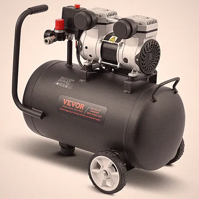 VEVOR Air Compressor Compact Portable Oil Free Compressor 8 Gallon 90 PSI